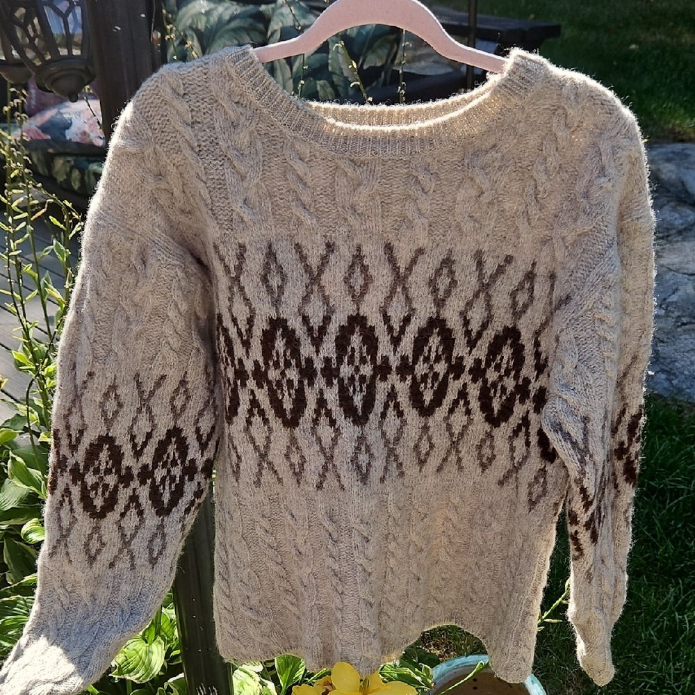 Beautiful, Vintage,  Scottish Wool, L.L. Bean Sweater